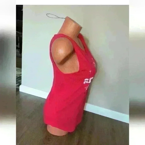 Isabel Maternity All American Momma Graphics Red Sleeveless Tank Top Size Small - Picture 4 of 5